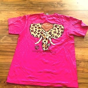 Simply Southern Shirt cheetah size small